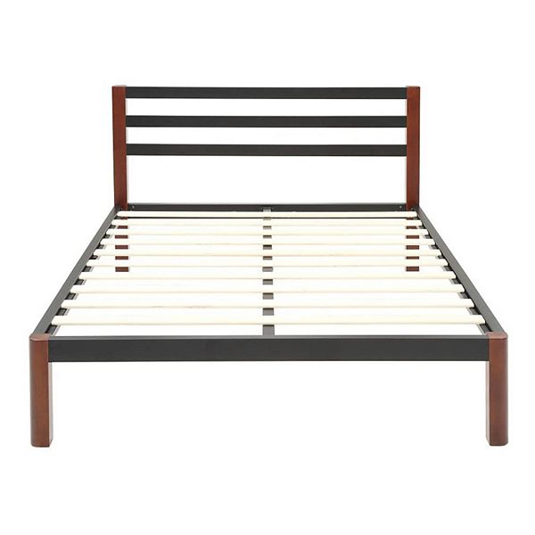 Metal Platform Bed Frame, Platform Bed Frame Queen Wood