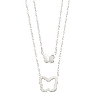 City Luxe Cubic Zirconia Butterfly Necklace Set