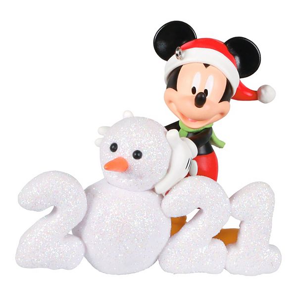 Disney S Mickey Mouse A Year Of Disney Magic Snowman 21 Hallmark Keepsake Christmas Ornament