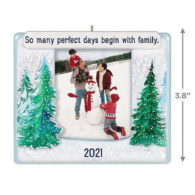 Our Family Photo Frame 2021 Hallmark Keepsake Christmas Ornament