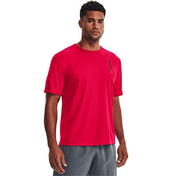 Koszulka Under Armour CoolSwitch Compression Red Black, training clothes \  T-shirts