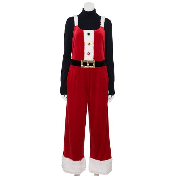 Juniors' Celebrate Togehter™ Santa Claus Knit Jumpsuit