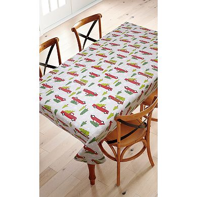 St. Nicholas Square® Holiday Truck Vinyl Tablecloth