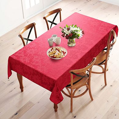 St. Nicholas Square® Solid Red Poinsettia Tablecloth