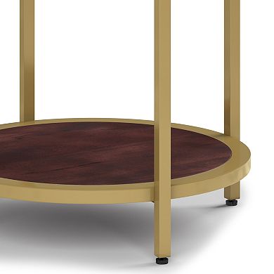 Simpli Home Jenna Round Side Table