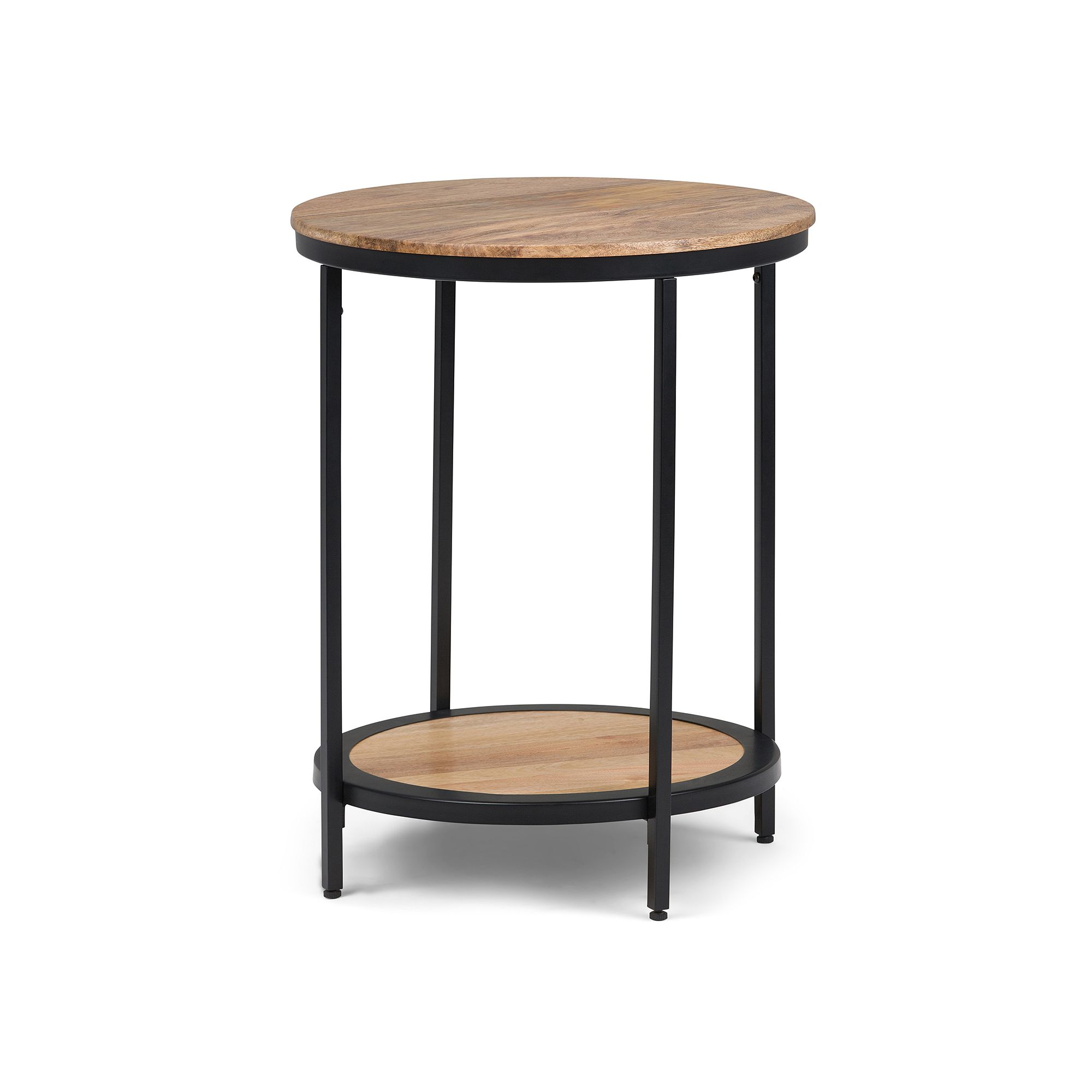Simpli Home Jenna Round Side Table, Natural