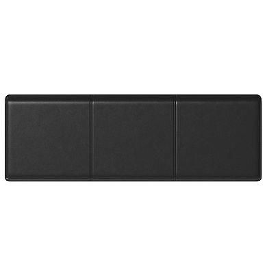 Simpli Home Avalon Extra-Large Faux-Leather Storage Ottoman Bench