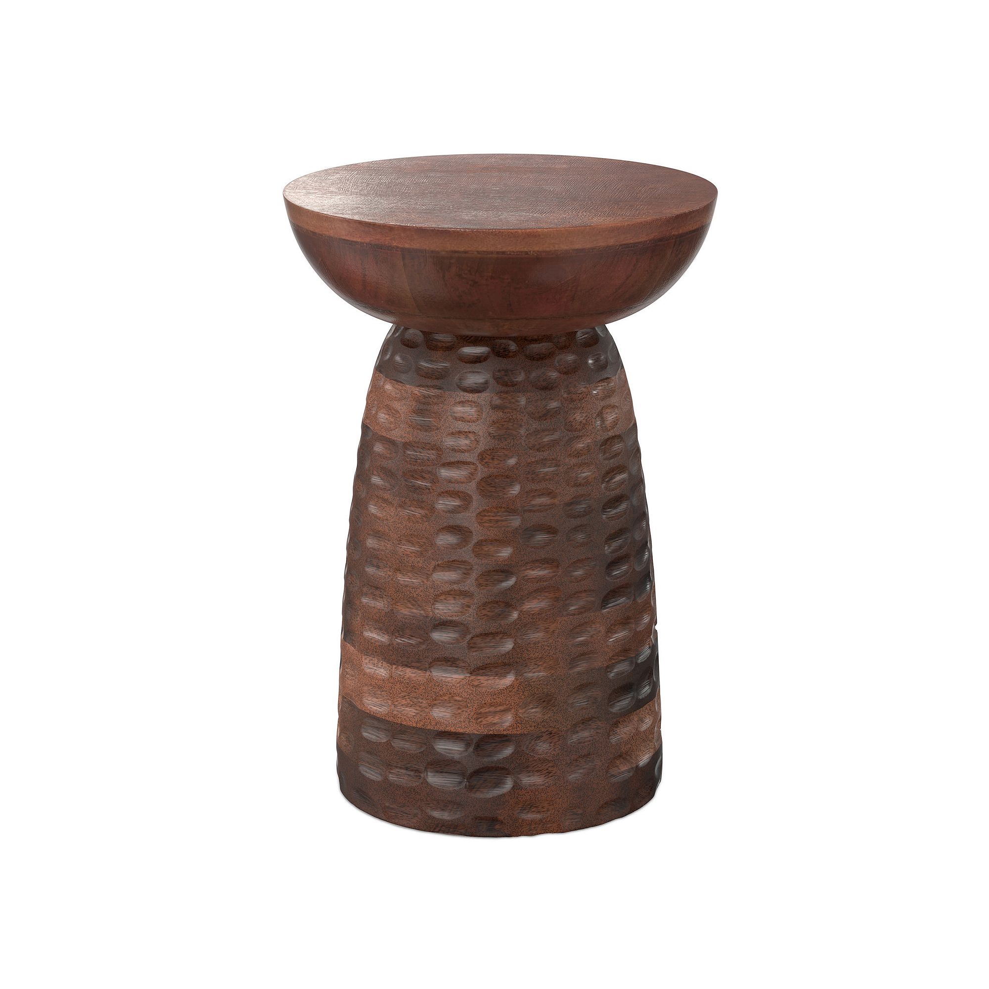 Simpli Home Boyd Wooden Accent Table, Warm Dark Brown