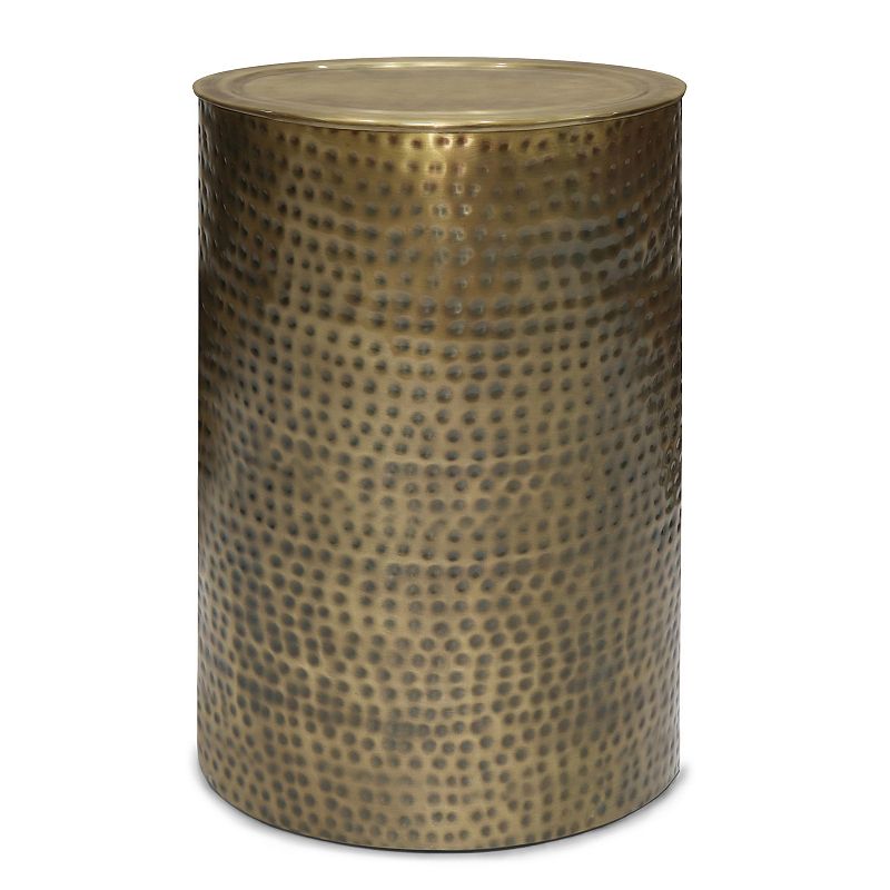 Simpli Home Corbin Metal Side Table, Gold