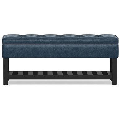 Simpli Home Cosmopolitan Storage Ottoman Bench