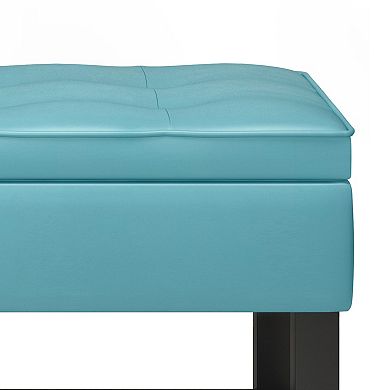 Simpli Home Cosmopolitan Storage Ottoman Bench