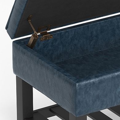 Simpli Home Cosmopolitan Storage Ottoman Bench