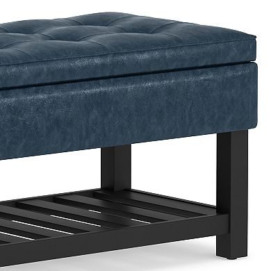 Simpli Home Cosmopolitan Storage Ottoman Bench