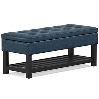 Simpli Home Cosmopolitan Storage Ottoman Bench