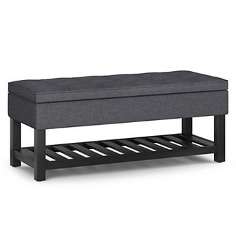 Simpli Home Cosmopolitan Storage Ottoman Bench