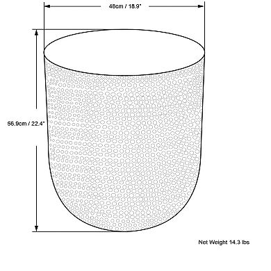 Simpli Home Nova Metal Side Table