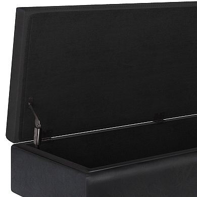 Simpli Home Owen Rectangular Modern Storage Ottoman