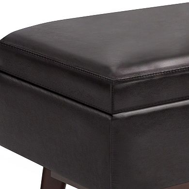 Simpli Home Owen Rectangular Modern Storage Ottoman