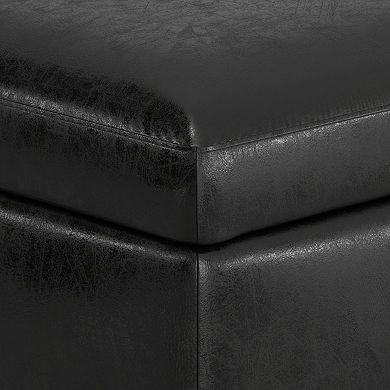 Simpli Home Owen Small Modern Storage Ottoman