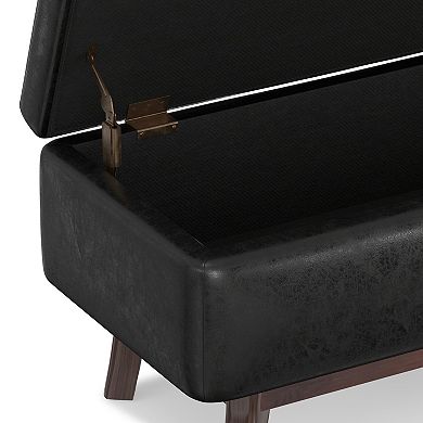 Simpli Home Owen Small Modern Storage Ottoman