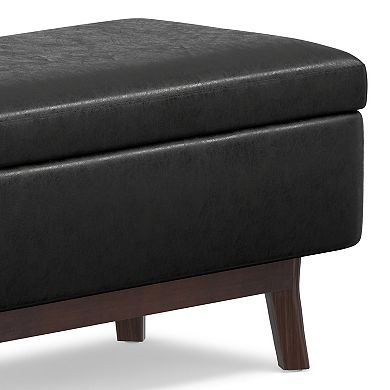 Simpli Home Owen Small Modern Storage Ottoman