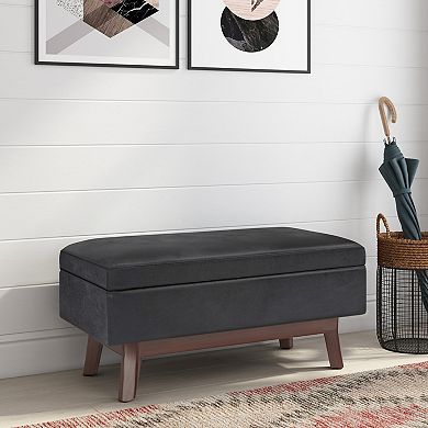 Simpli Home Owen Small Modern Storage Ottoman