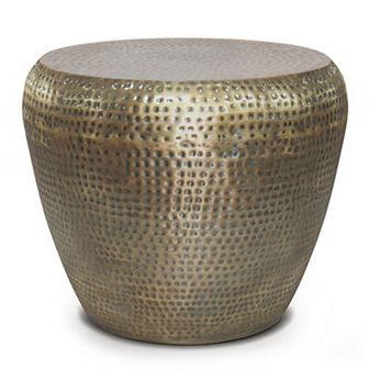 Simpli Home Preston Metal Side Table
