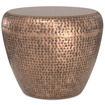Simpli Home Preston Metal Side Table