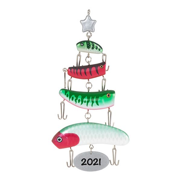 O Fishmas Tree Fishing Lures 2021 Hallmark Keepsake Christmas Ornament