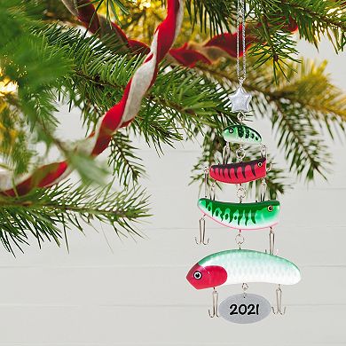 O Fishmas Tree Fishing Lures 2021 Hallmark Keepsake Christmas Ornament