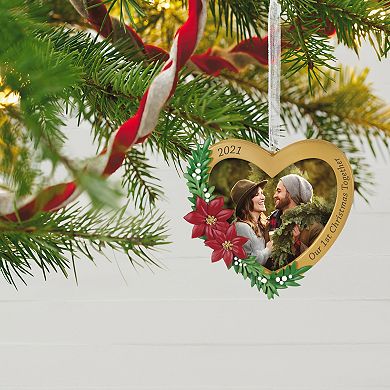 Our First Christmas Together Photo Frame 2021 Hallmark Keepsake Christmas Ornament
