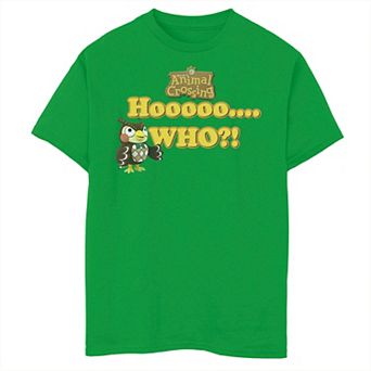 Boys 6-20 Nintendo Animal Crossing Blathers Hooooo Who Graphic Tee