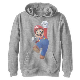 Boys 8-20 Super Mario Faded Mario Jump Portrait Hoodie