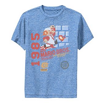 Boys 8-20 Nintendo Super Mario 1985 Retro Cover Graphic Tee