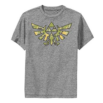 Boys 8-20 Nintendo Legend Of Zelda Tri Force Camo Logo Graphic Tee