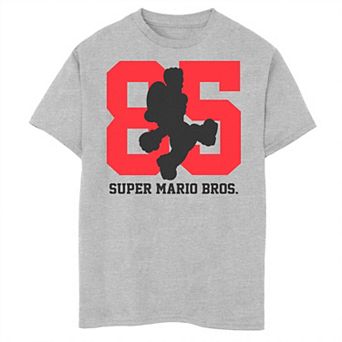 Boys 8-20 Super Mario 85 Mario Silhouette Graphic Tee