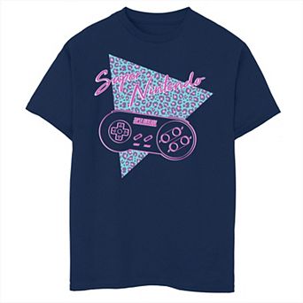 Boys 6-20 Nintendo Classic Super Nintendo Neon Cheetah Print Fill Graphic Tee