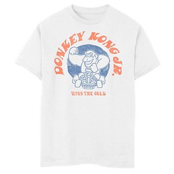 Boys 8-20 Mario Kart Donkey Kong Jr. Wins The Gold Graphic Tee
