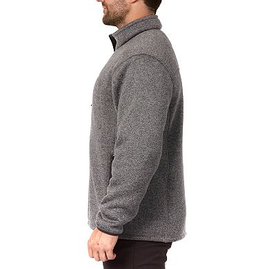 Men's Smith's Workwear Sherpa-Lined Sweater Fleece Jacket