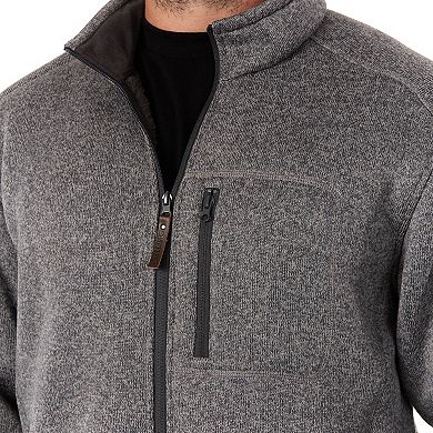 Men's Smith's Workwear Sherpa-Lined Sweater Fleece Jacket