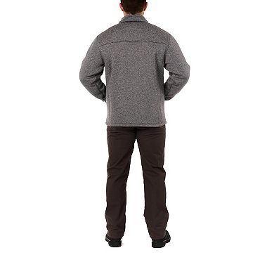 Men's Smith's Workwear Sherpa-Lined Sweater Fleece Jacket