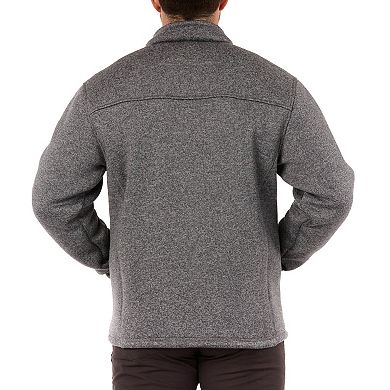 Men's Smith's Workwear Sherpa-Lined Sweater Fleece Jacket