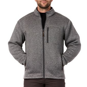 Men's Smith's Workwear Sherpa-Lined Sweater Fleece Jacket