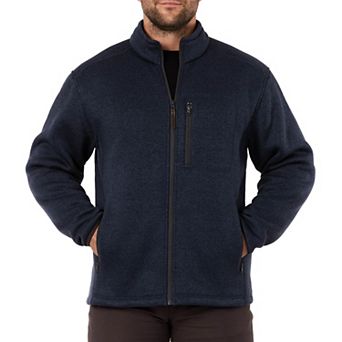 Men's Smith's Workwear Sherpa-Lined Sweater Fleece Jacket