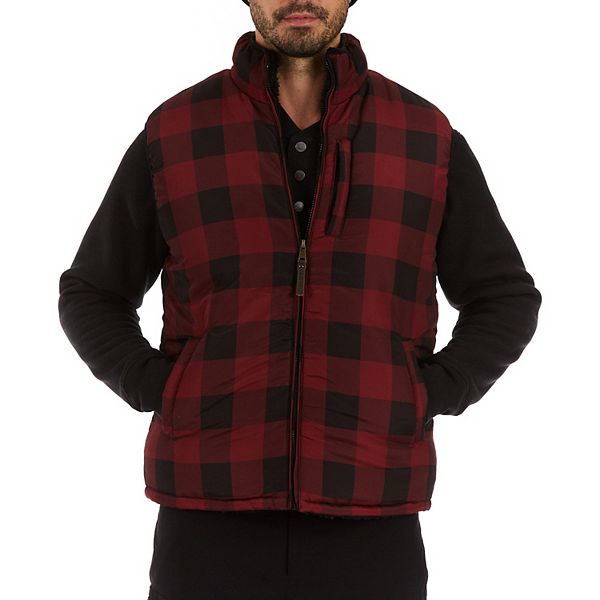 Men's Smith's Workwear Printed Sherpa-Lined Vest