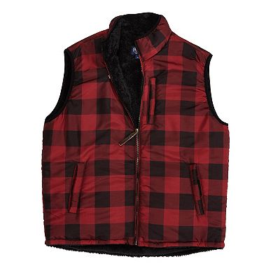 Men's Smith's Workwear Printed Sherpa-Lined Vest