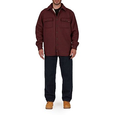 Men's Smith's Workwear Sherpa-Lined Heather Thermal Shirt Jacket