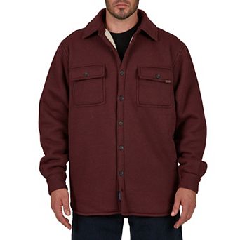Men's Smith's Workwear Sherpa-Lined Heather Thermal Shirt Jacket