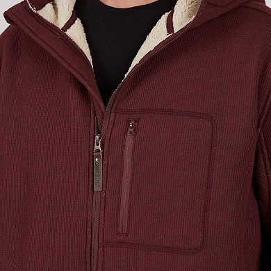 Men's Smith's Workwear Sherpa-Lined Hooded Thermal Shirt Jacket