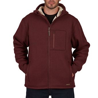 Men's Smith's Workwear Sherpa-Lined Hooded Thermal Shirt Jacket